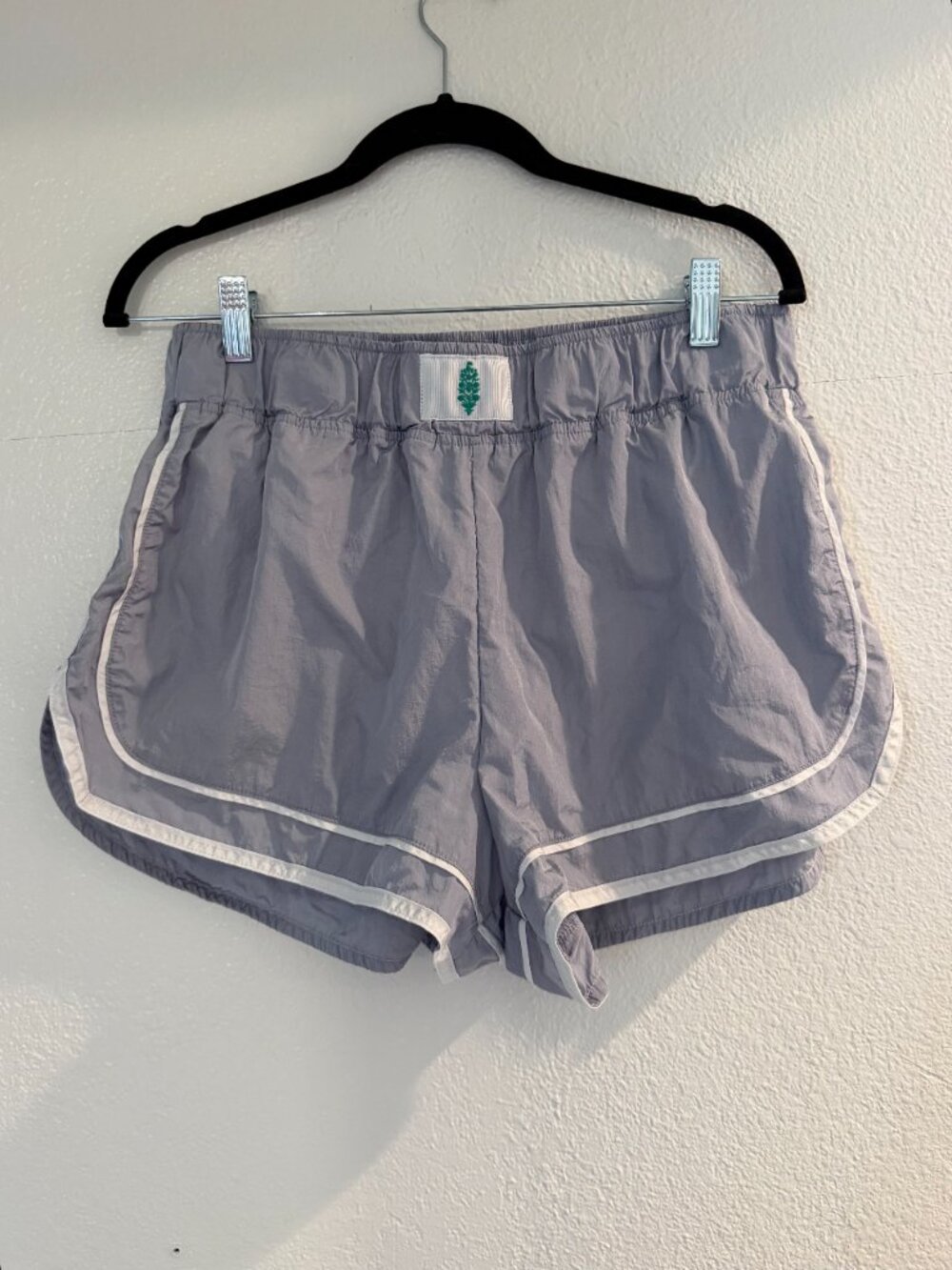 Free People Movement Varsity Blues Workout Shorts, Size L